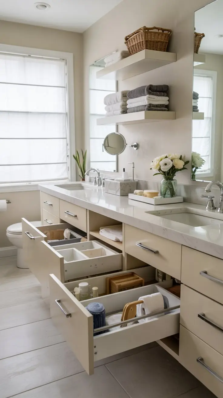 Bathroom Organizer Ideas 2026: Smart Storage, Shelves & Stylish Decor Trends