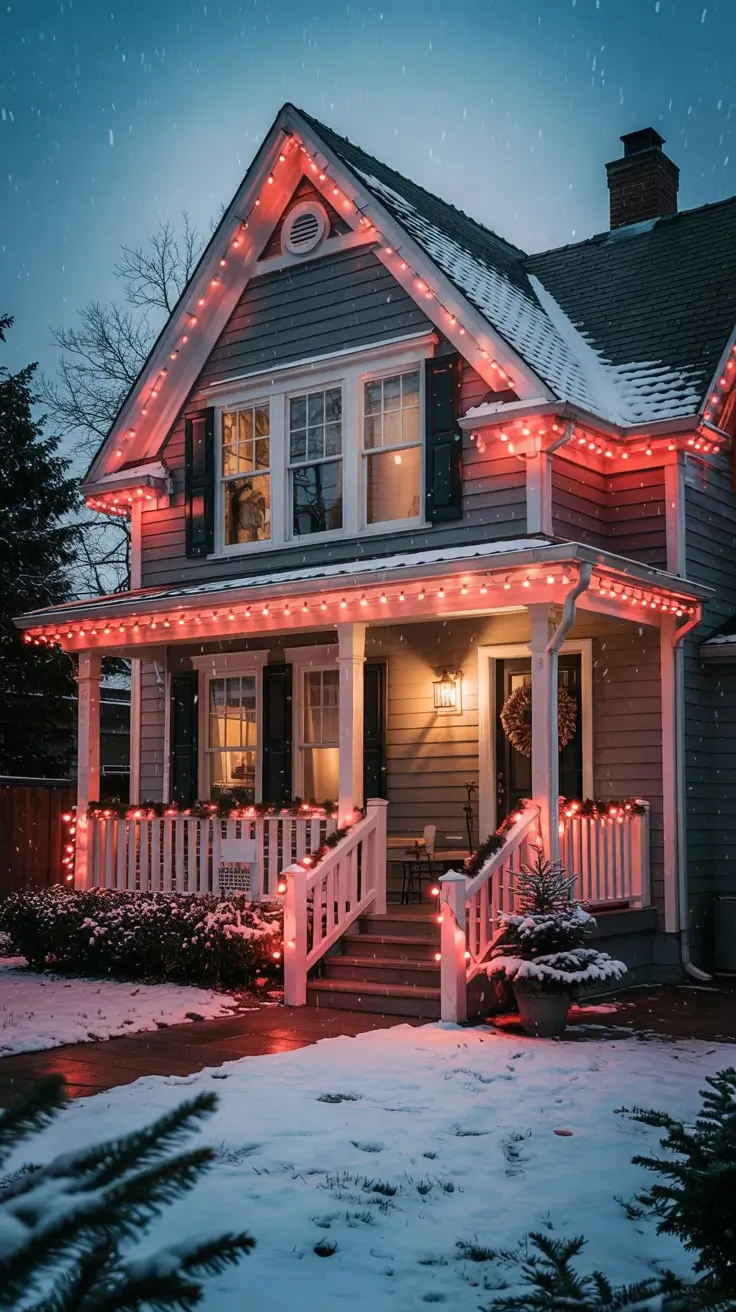 Red And White Christmas Lights 2026: Elegant Outdoor Ideas For A Festive Home