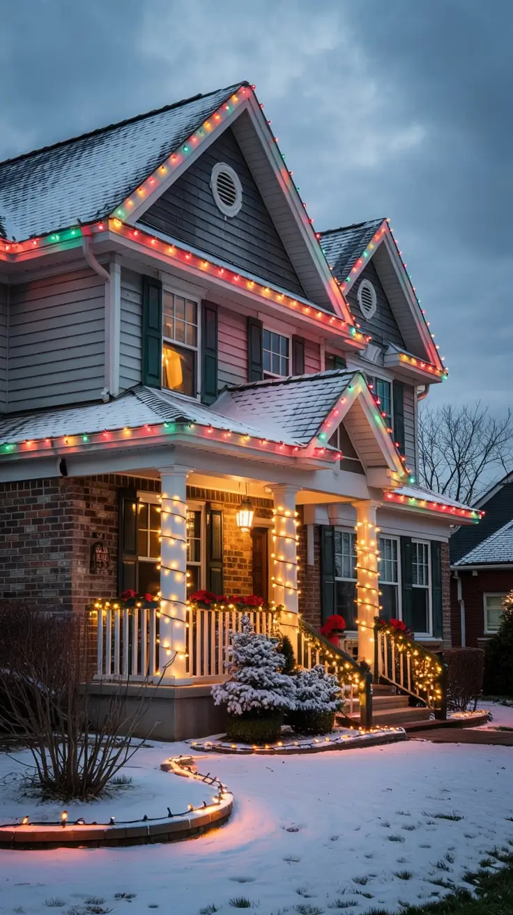 Red And White Christmas Lights 2026: Elegant Outdoor Ideas For A Festive Home