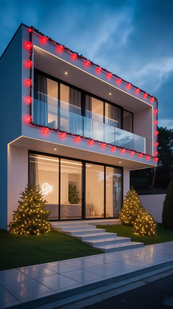 Red And White Christmas Lights 2026: Elegant Outdoor Ideas For A Festive Home
