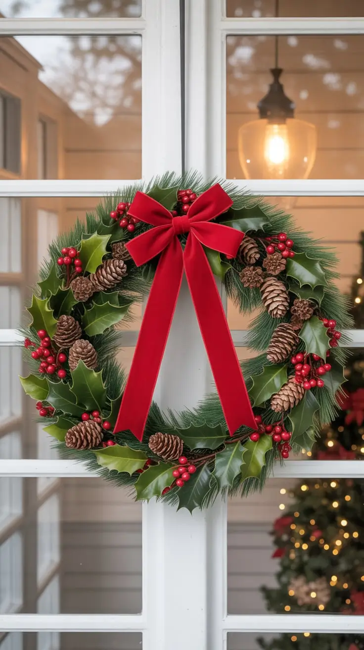 Christmas Wreaths for Front Door Ideas 2025: Elegant, Rustic & Modern Holiday Inspirations