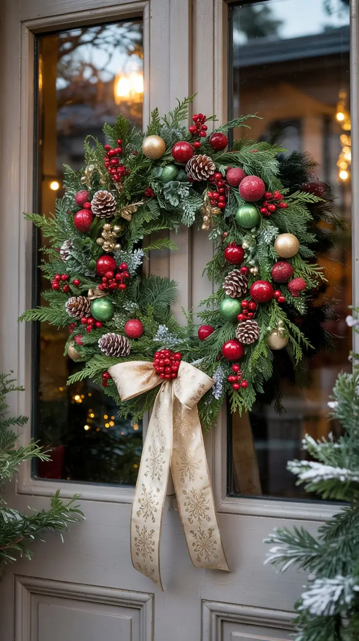 Christmas Wreaths for Front Door Ideas 2025: Elegant, Rustic & Modern Holiday Inspirations