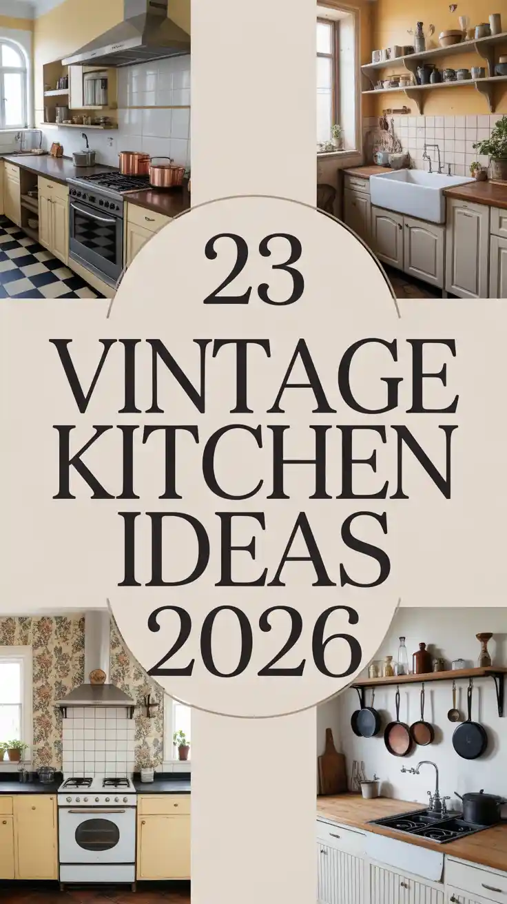 Vintage Kitchen Ideas 2026: Cozy Retro & Farmhouse Style Inspirations For Timeless Charm
