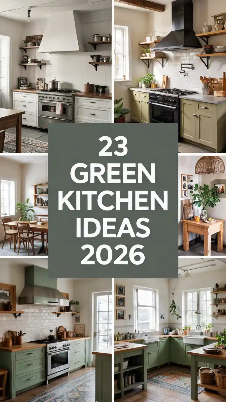 Green Kitchen Ideas 2026: Modern, Rustic, and Pastel Designs for a Fresh Home Look