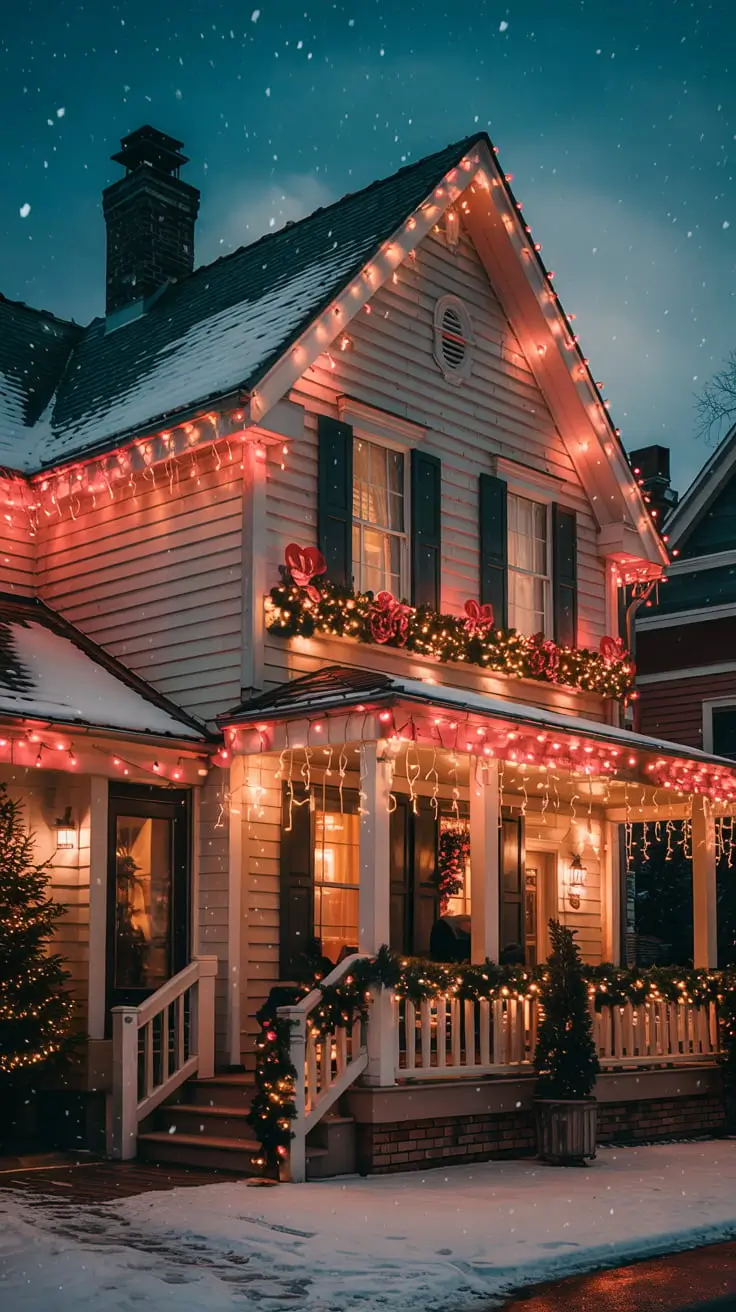 Red And White Christmas Lights 2026: Elegant Outdoor Ideas For A Festive Home