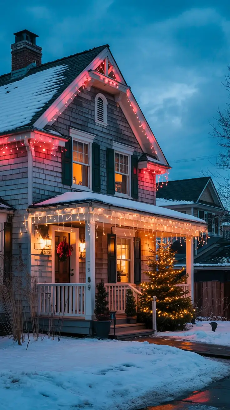 Red And White Christmas Lights 2026: Elegant Outdoor Ideas For A Festive Home