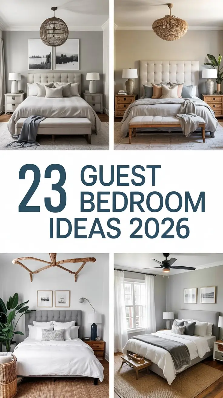 Guest Bedroom Ideas 2026: Cozy Modern Designs, Budget Makeovers & Stylish Twin Bed Inspirations