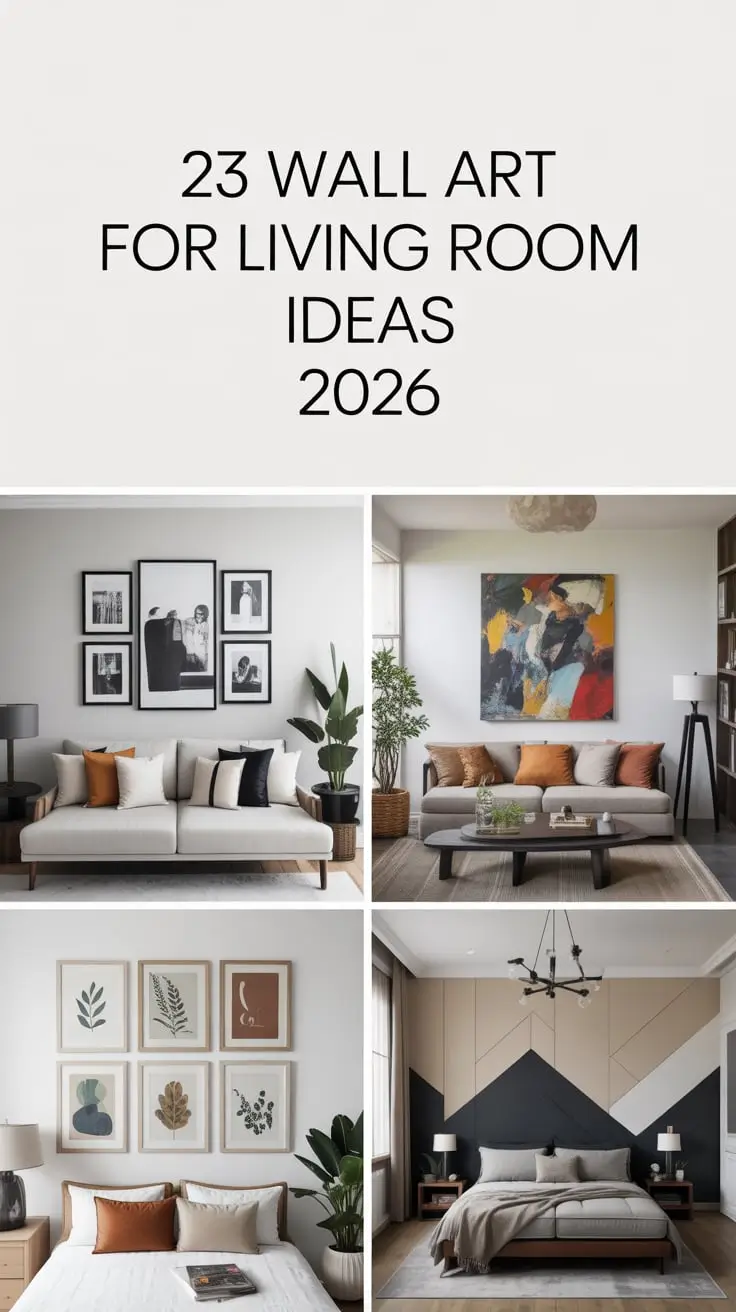 Wall Art for Living Room Ideas 2026: Modern, Aesthetic & Beautiful Decor Inspirations
