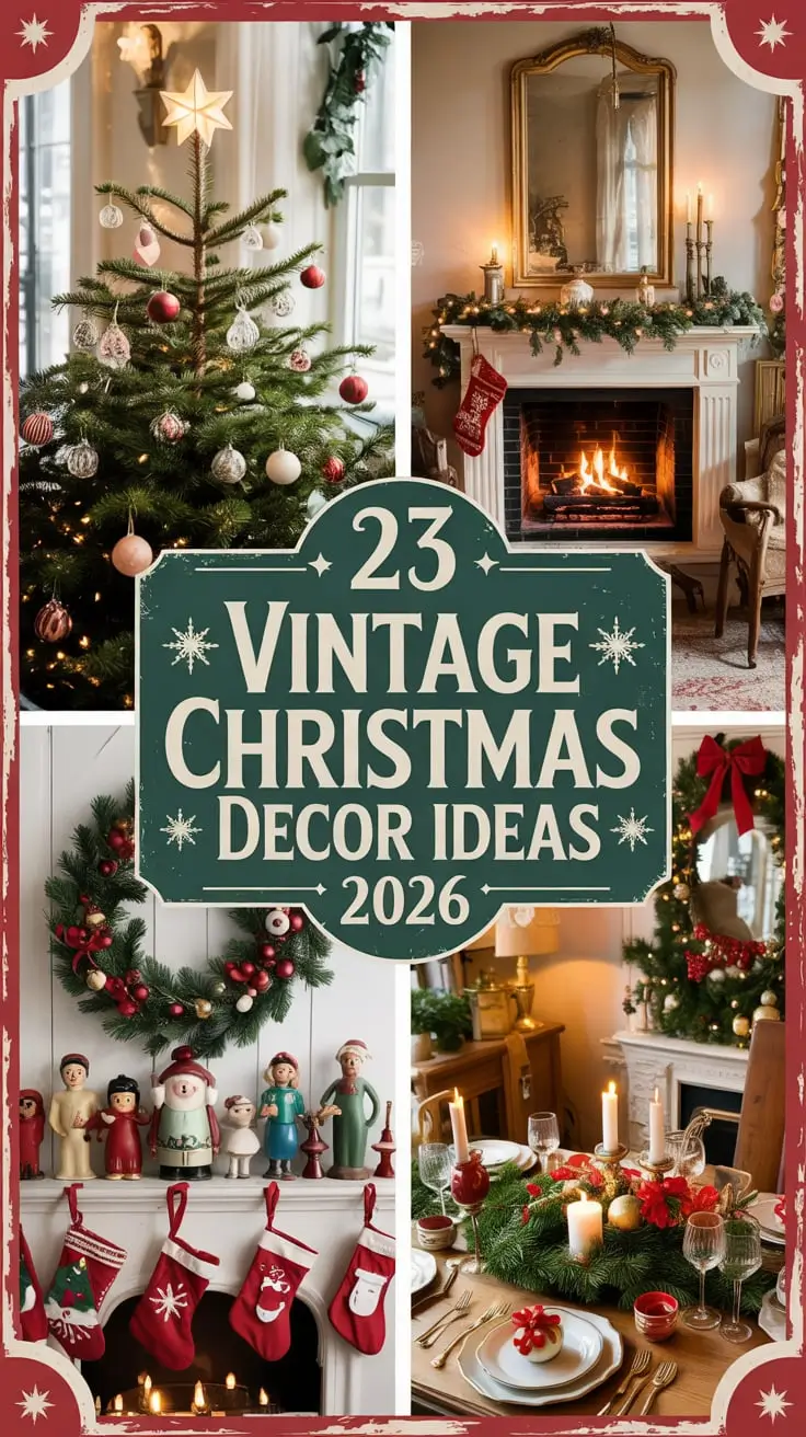 Vintage Christmas Decor Ideas 2026: Cozy, Rustic & Timeless Holiday Inspiration