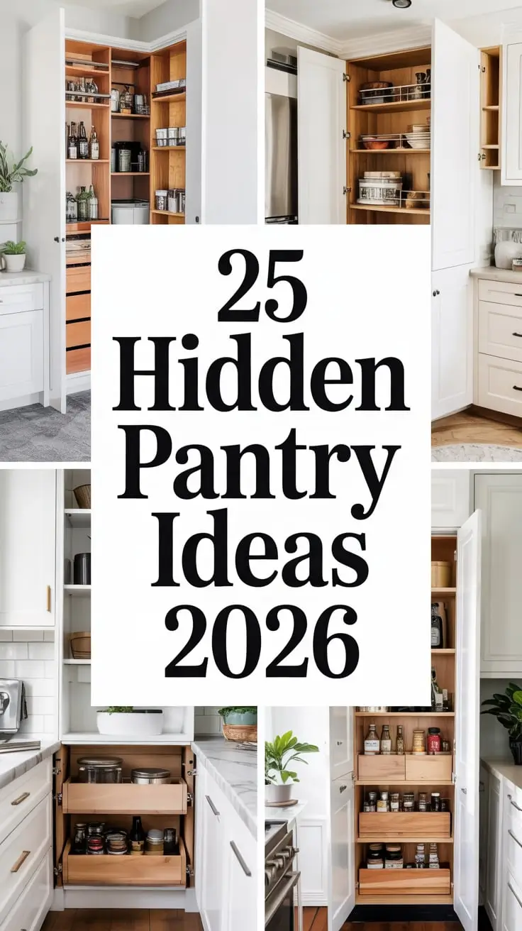 Hidden Pantry Ideas 2026: Modern Kitchen Designs, Smart Layouts & Unique Storage Inspiration