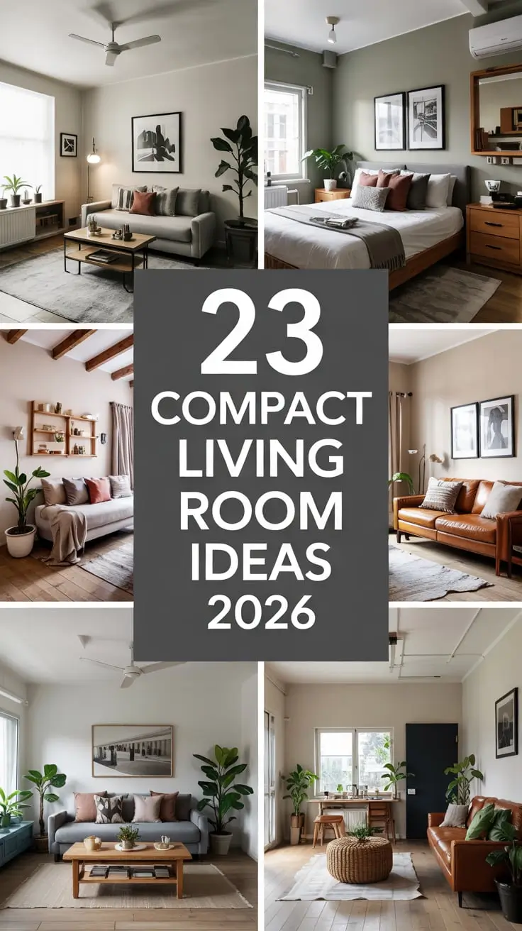 Compact Living Room Ideas 2026: Modern, Minimalist & Space-Saving Designs for Small Homes and Apartments
