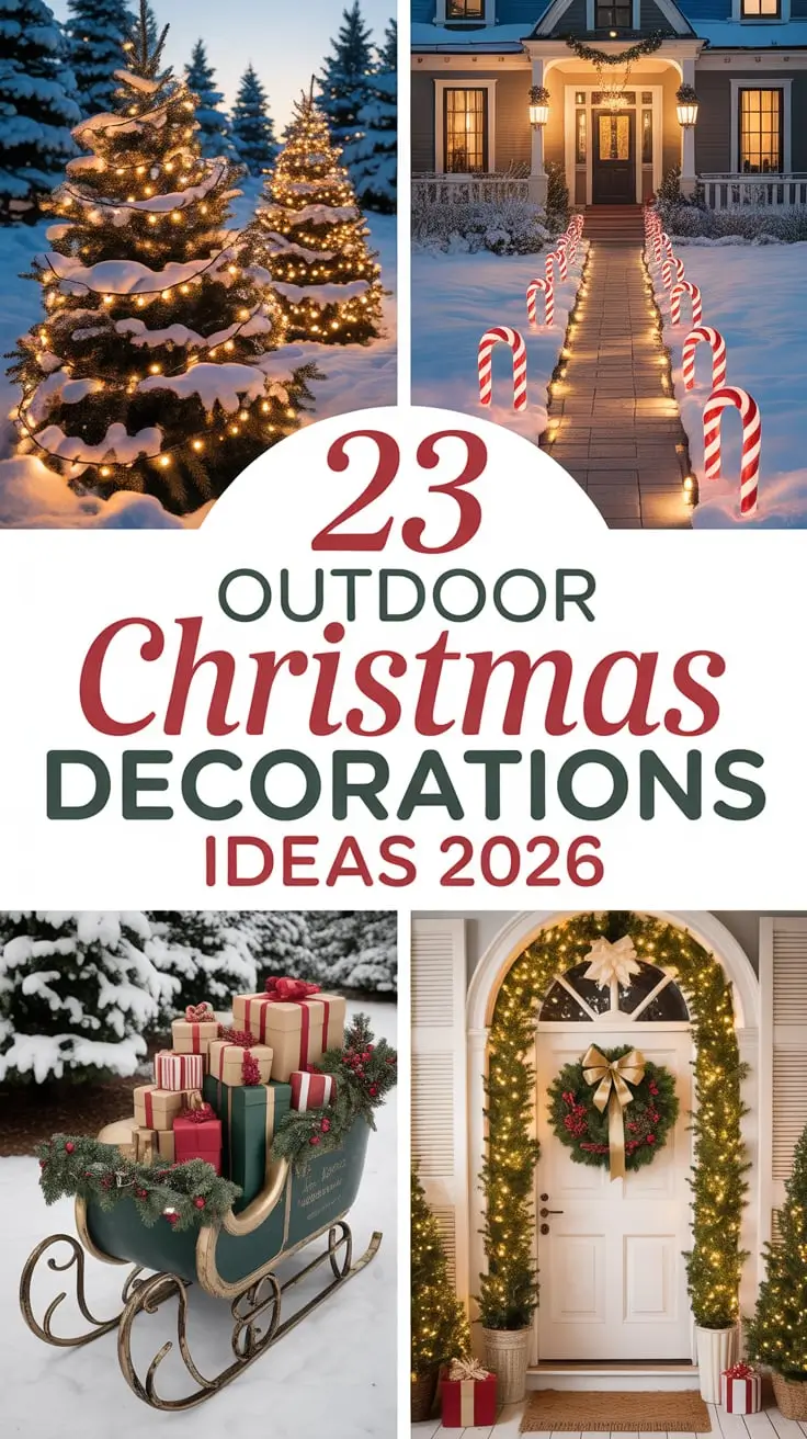 Outdoor Christmas Decorations Ideas 2026: Classy, Rustic & Aesthetic Yard Inspiration