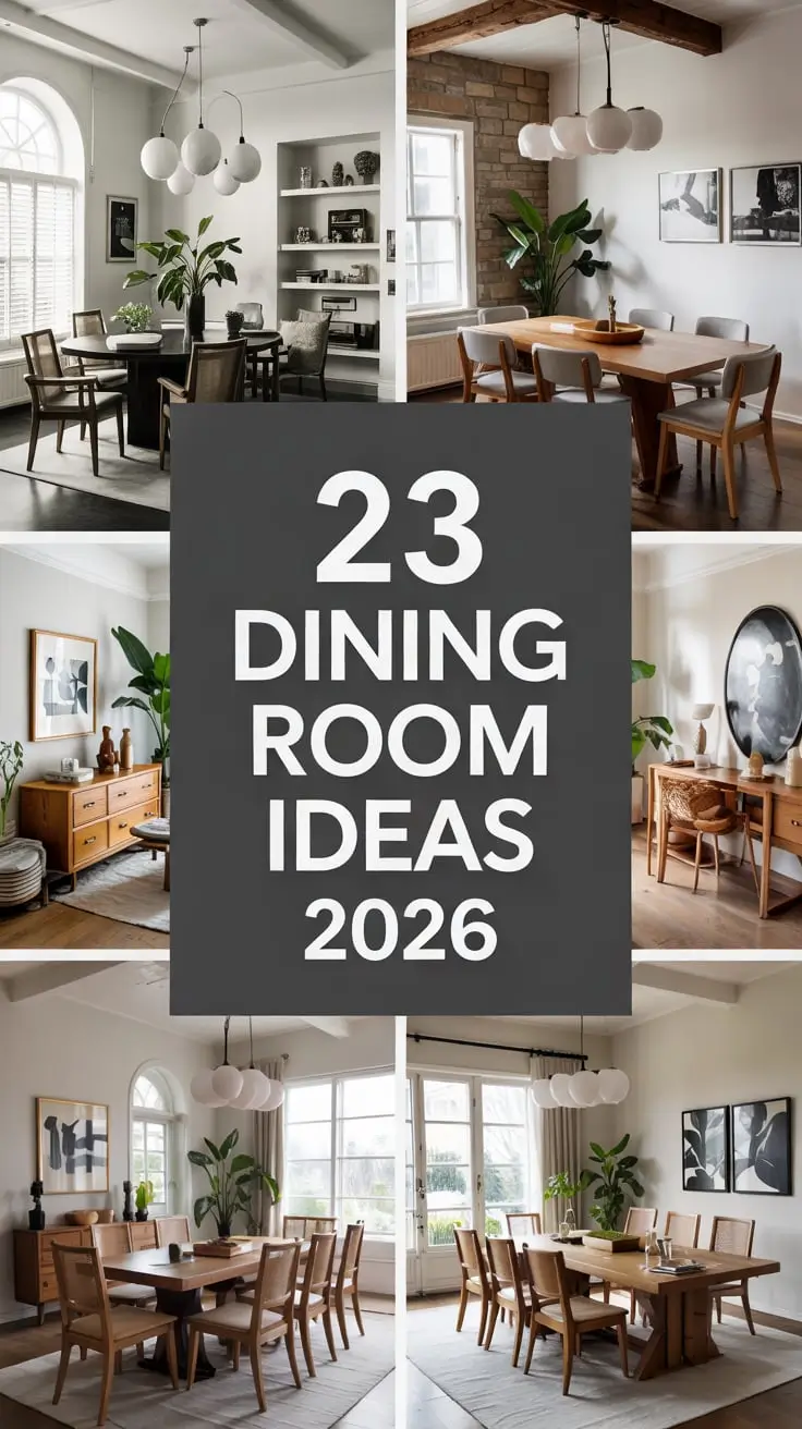 Dining Room Ideas 2026: Modern, Cozy & Creative Designs for Every Home