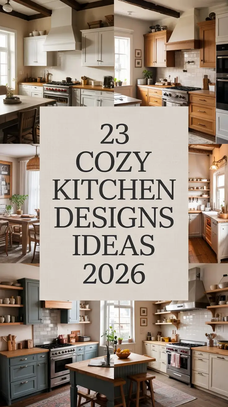 Cozy Kitchen Designs Ideas 2026: Warm, Inviting, and Functional Kitchen Spaces for Every Home