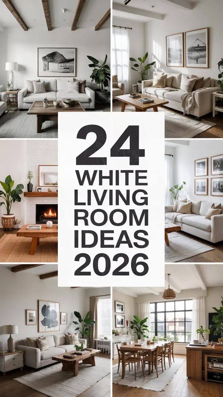 White Living Room Ideas 2026: Modern, Cozy & Luxury Designs for Every Home
