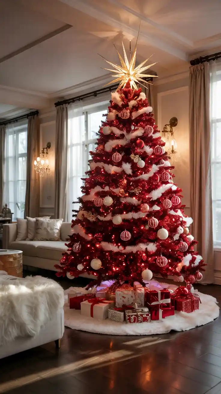 Red And White Christmas Tree 2025: Elegant Decor Ideas For A Classic Holiday Look
