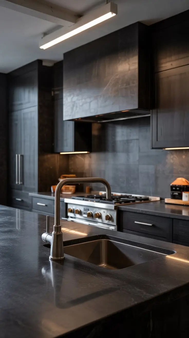 Dark Kitchen Ideas 2026: Modern, Luxury, Rustic and Brightened Dark Interior Designs