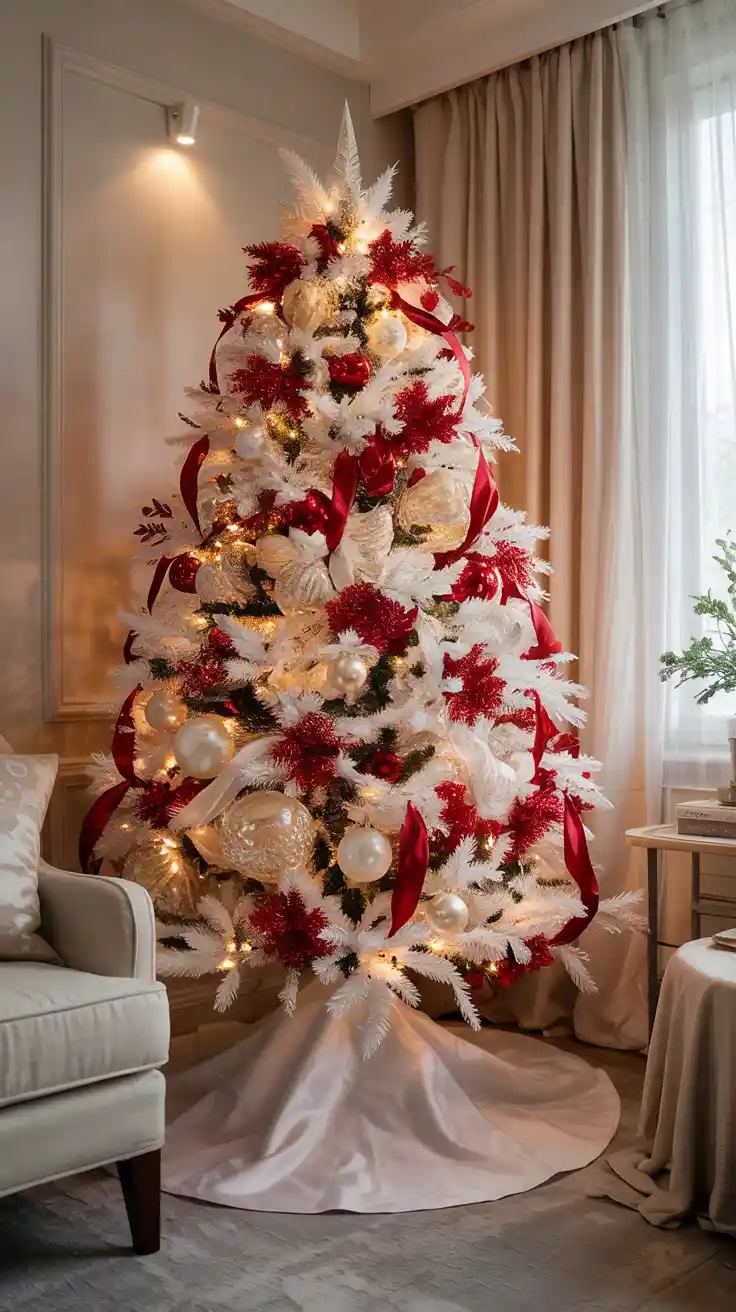 Red And White Christmas Tree 2025: Elegant Decor Ideas For A Classic Holiday Look