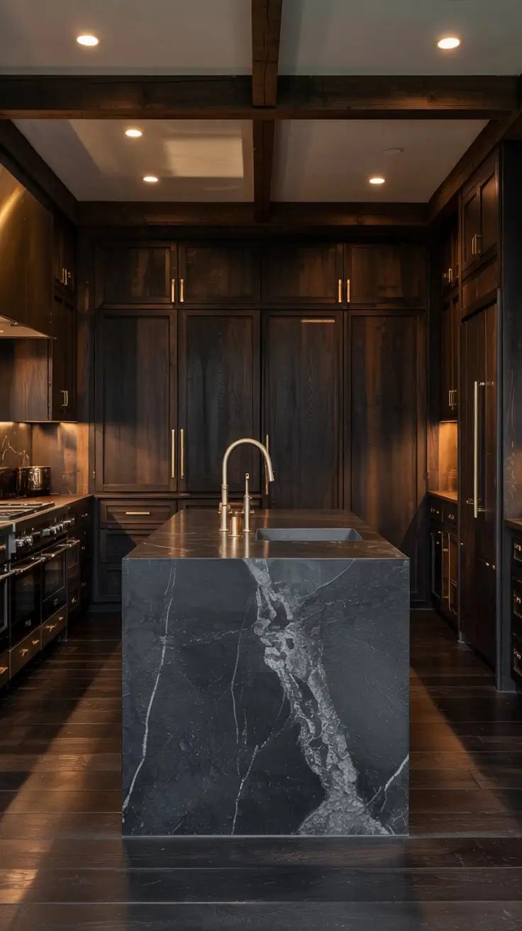 Dark Kitchen Ideas 2026: Modern, Luxury, Rustic and Brightened Dark Interior Designs