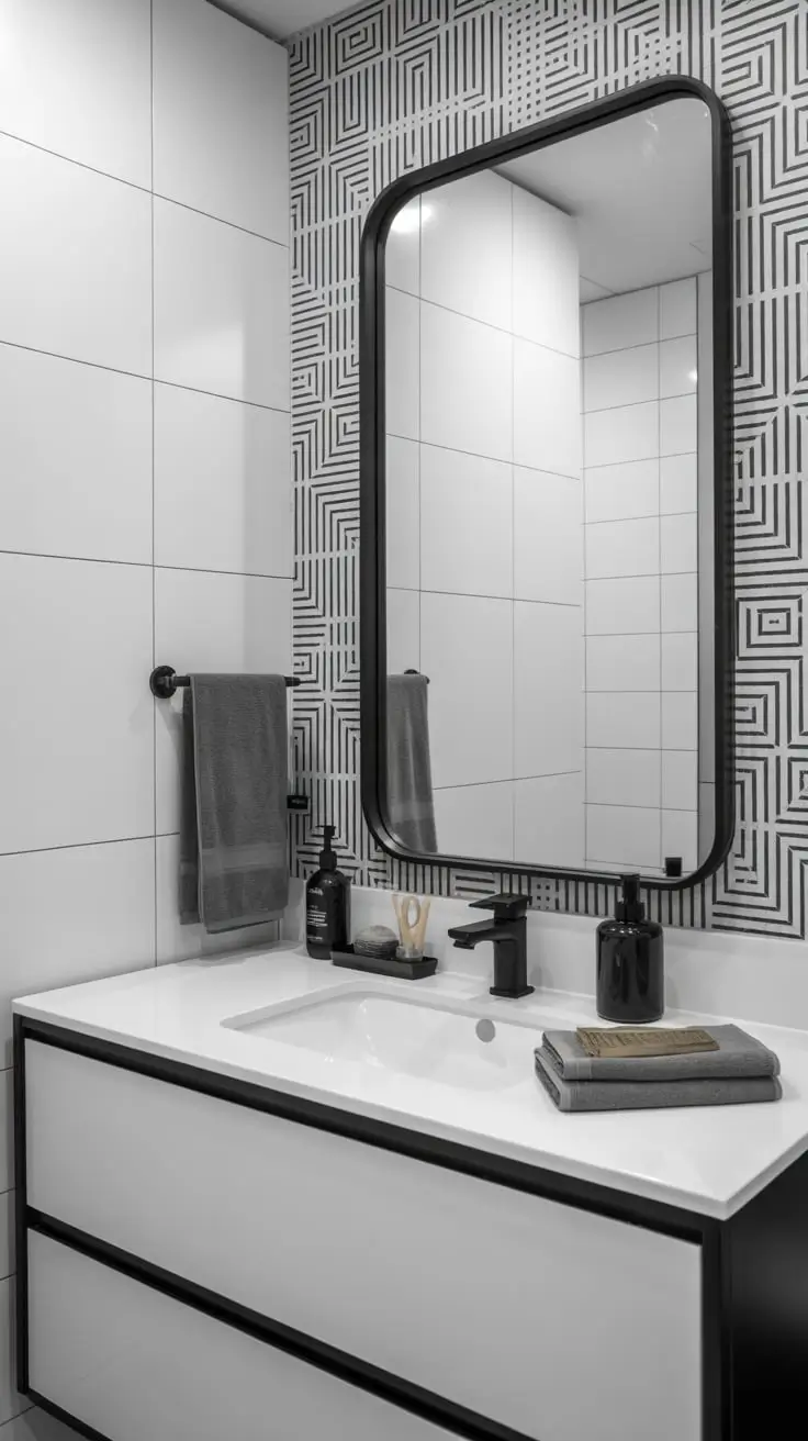 Black and White Bathroom Ideas 2026 Transformations and Modern Design Inspiration