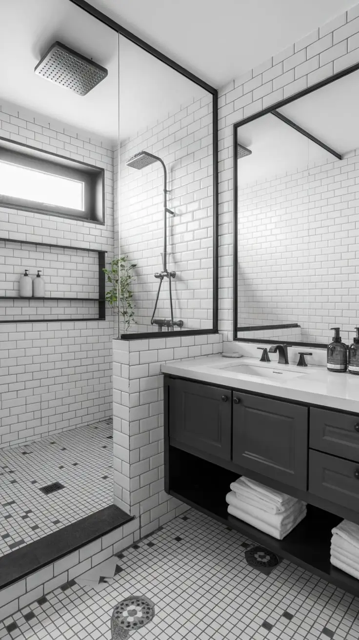 Black and White Bathroom Ideas 2026 Transformations and Modern Design Inspiration