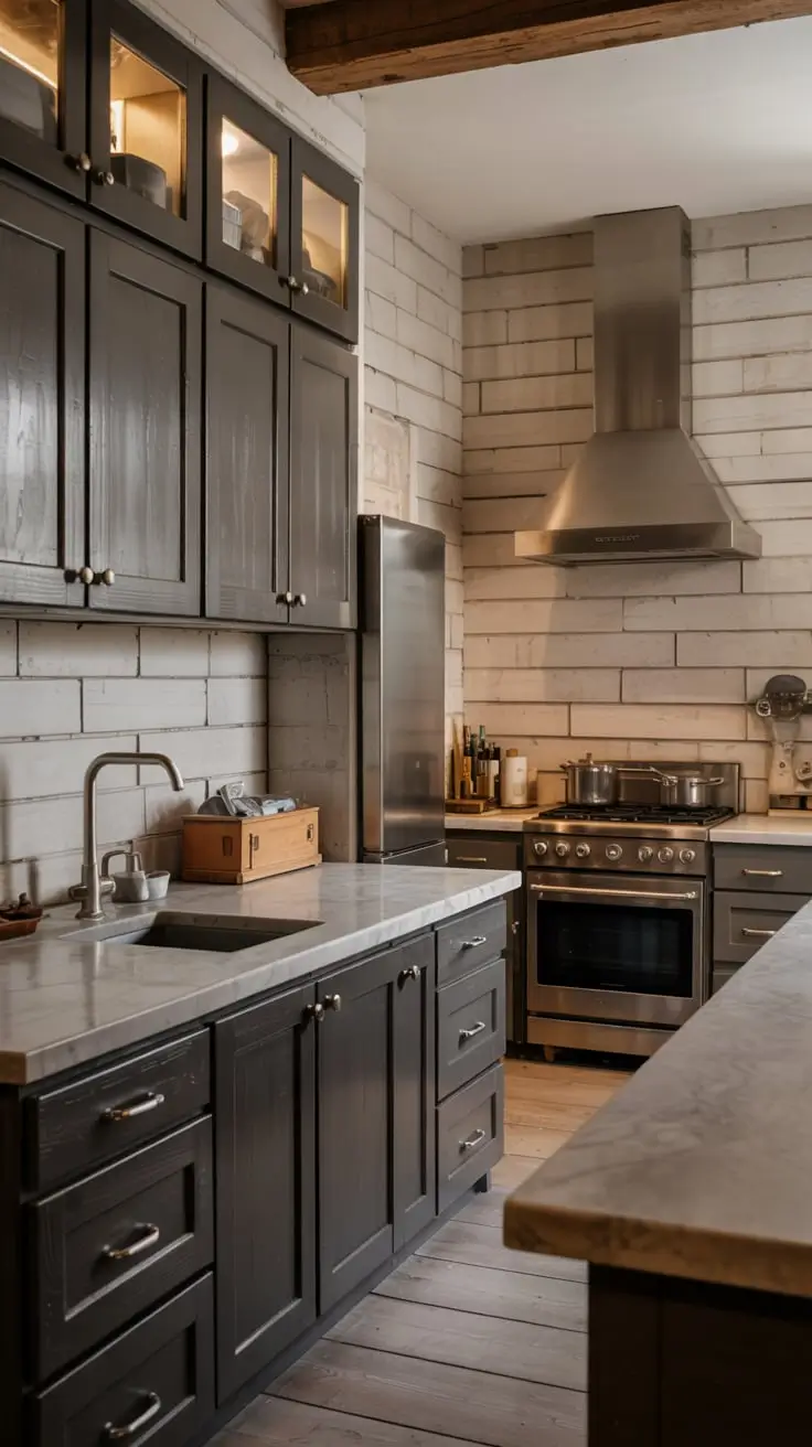 Dark Kitchen Ideas 2026: Modern, Luxury, Rustic and Brightened Dark Interior Designs