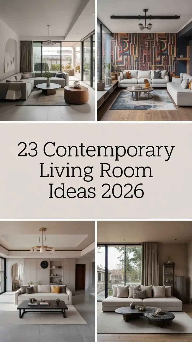 Contemporary Living Room Ideas 2026: Modern, Cozy, and Stylish Designs for Every Home