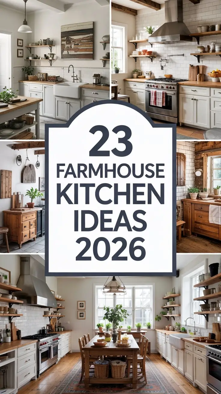 Farmhouse Kitchen Ideas 2026: Cozy Rustic & Modern Country Design Trends