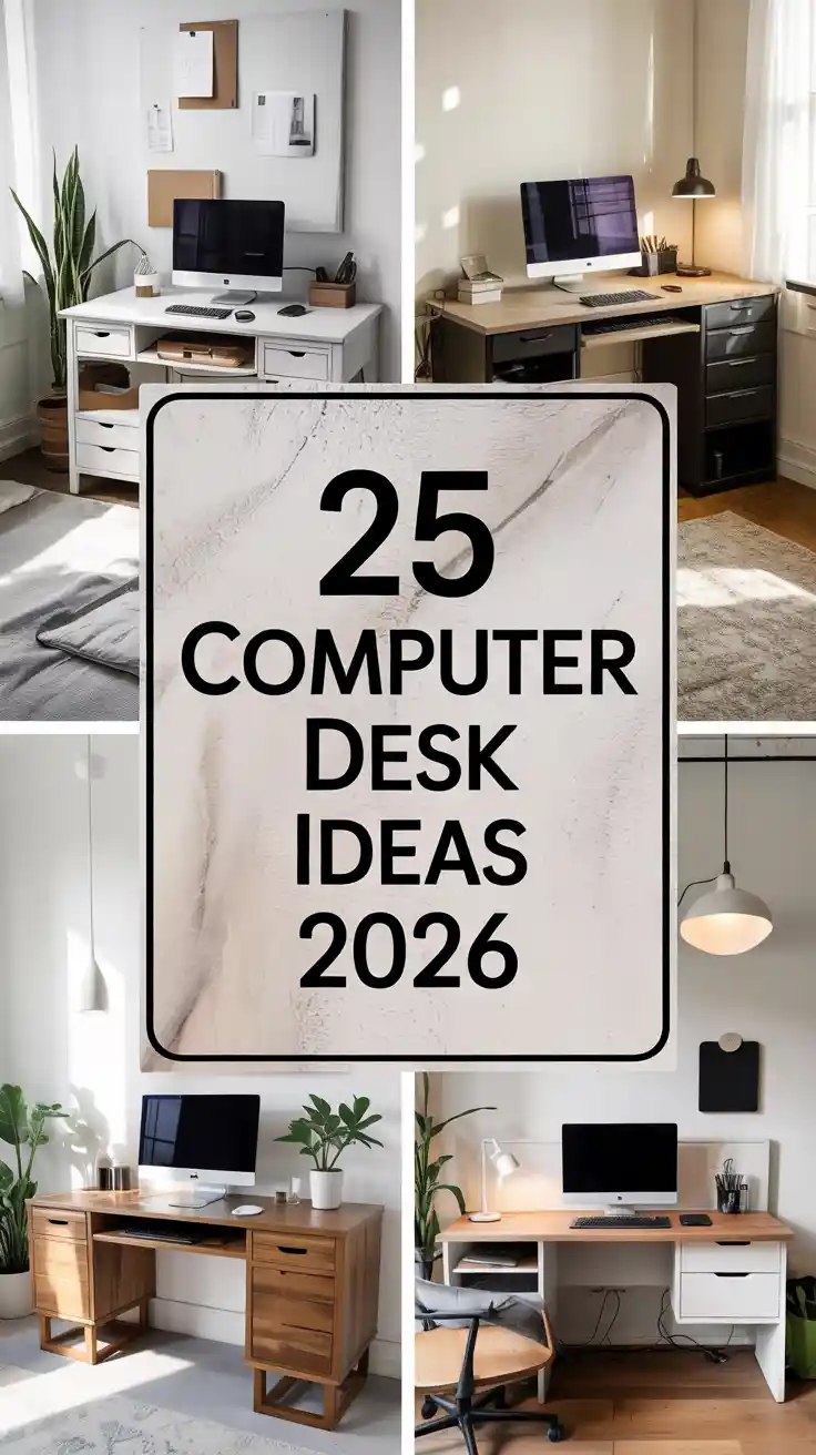 Computer Desk Ideas 2026: Modern, Minimalist & Aesthetic Workspace Designs For Every Home