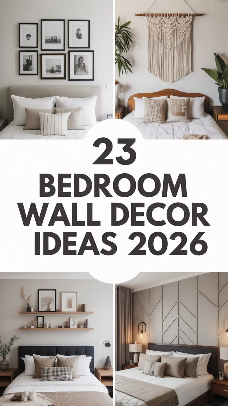 Bedroom Wall Decor Ideas 2026: Modern, Cozy & Creative Wall Design Inspiration