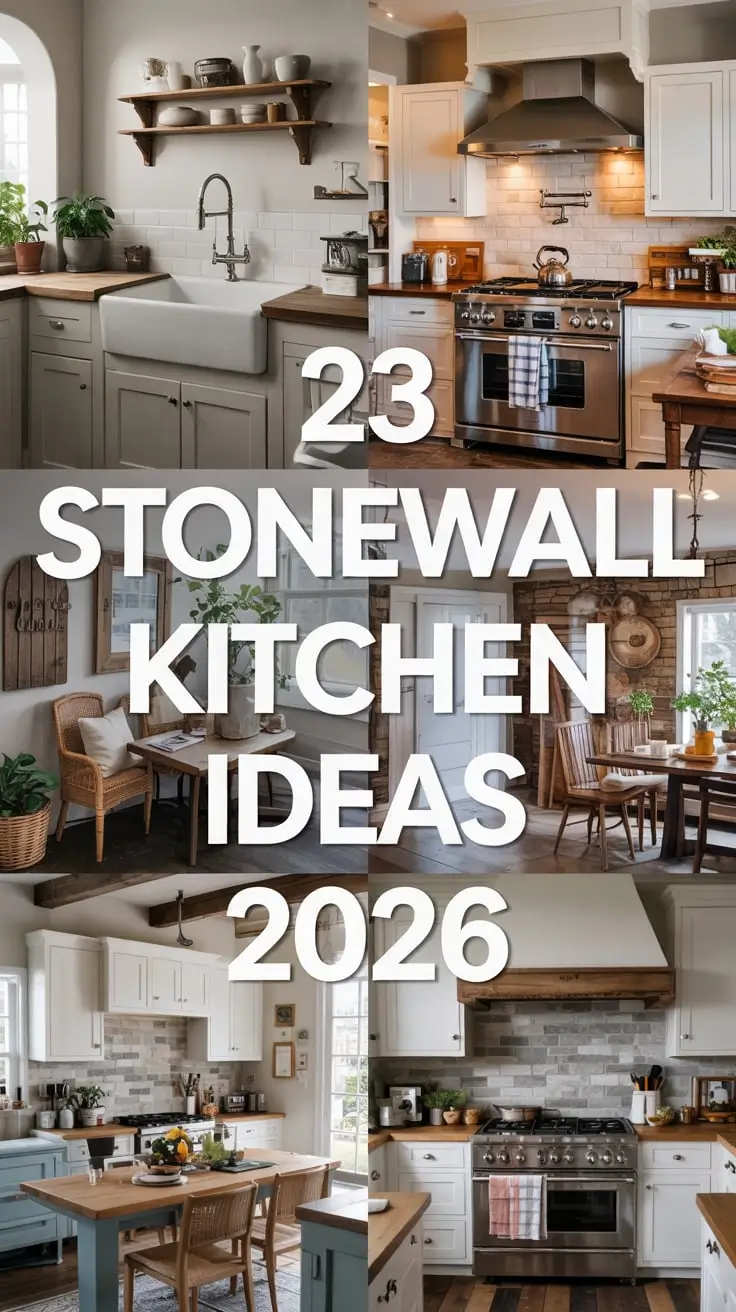 Stonewall Kitchen Ideas 2026: Modern, Farmhouse, Rustic and Stylish Stone Wall Designs