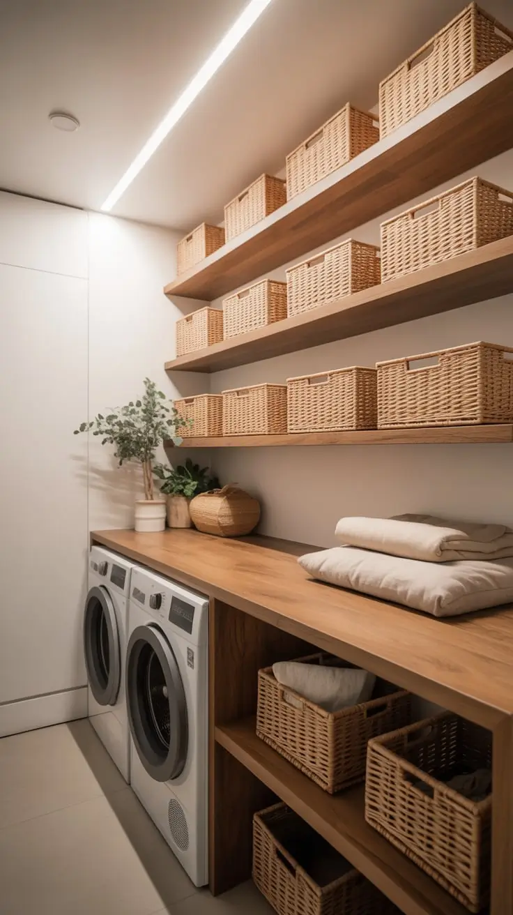 Laundry Room Shelves Ideas 2026: Modern, Farmhouse & Creative Storage Solutions