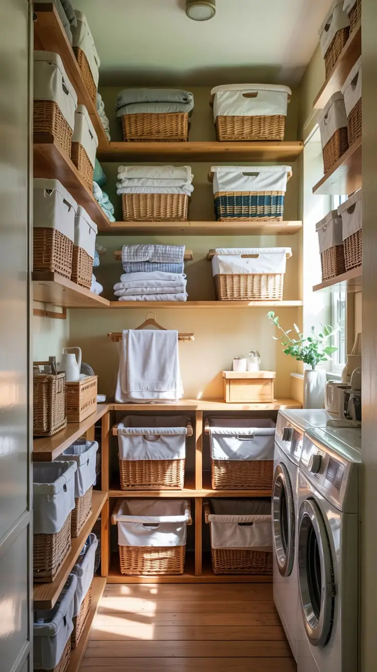 Laundry Room Shelves Ideas 2026: Modern, Farmhouse & Creative Storage Solutions