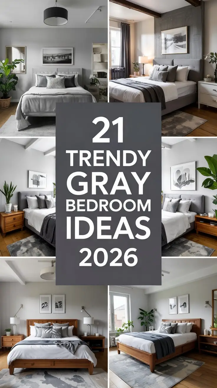 Trendy Gray Bedroom Ideas 2026: Modern & Stylish Grey Bedroom Inspirations