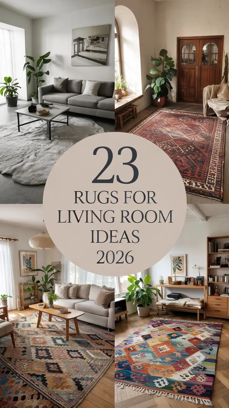 Rugs for Living Room Ideas 2026: Modern, Neutral, and Stylish Rug Trends