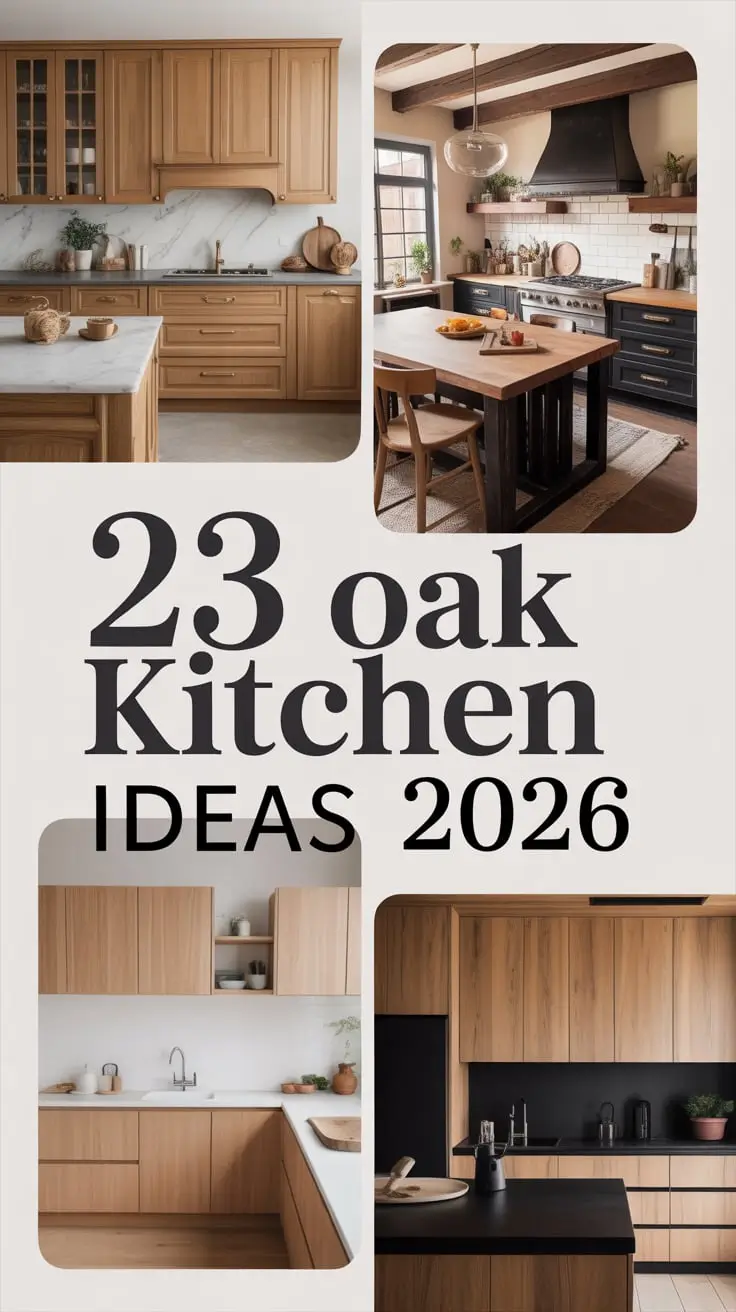 Oak Kitchen Ideas 2026: Modern, Farmhouse & Timeless Design Inspirations