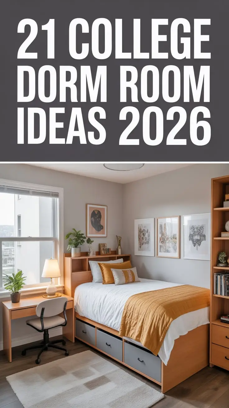 College Dorm Room Ideas 2026 – Cozy, Aesthetic, Modern & Smart Dorm Design