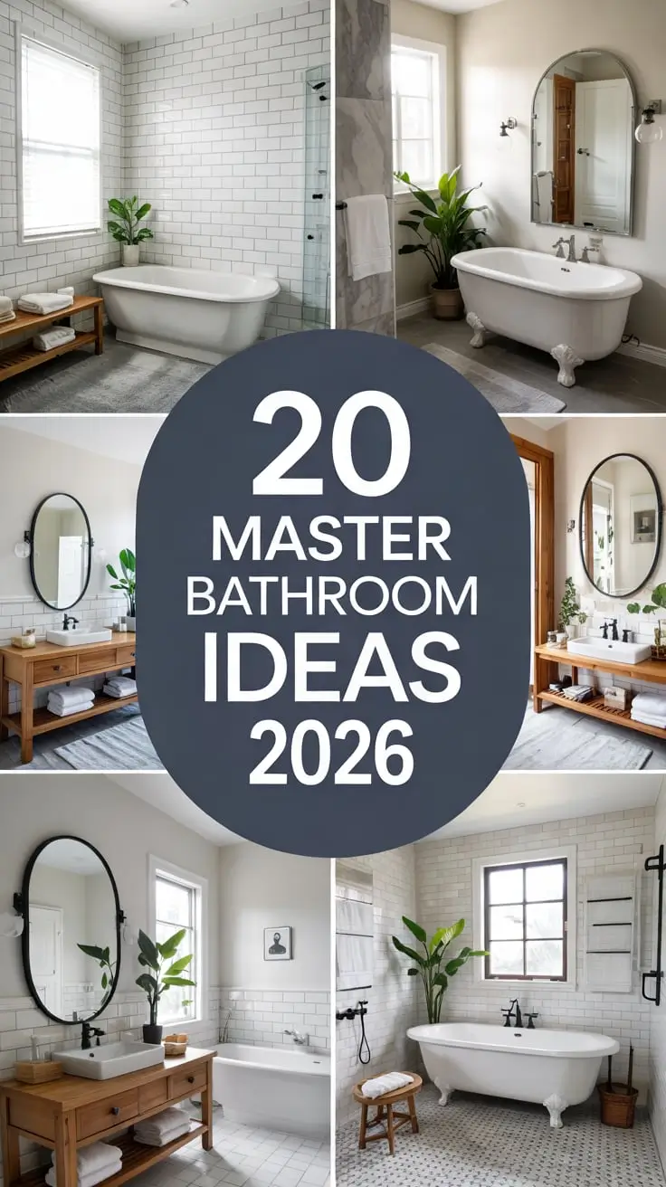 Master Bathroom Ideas 2026: Luxury, Modern Design, And Spa-Inspired Comfort