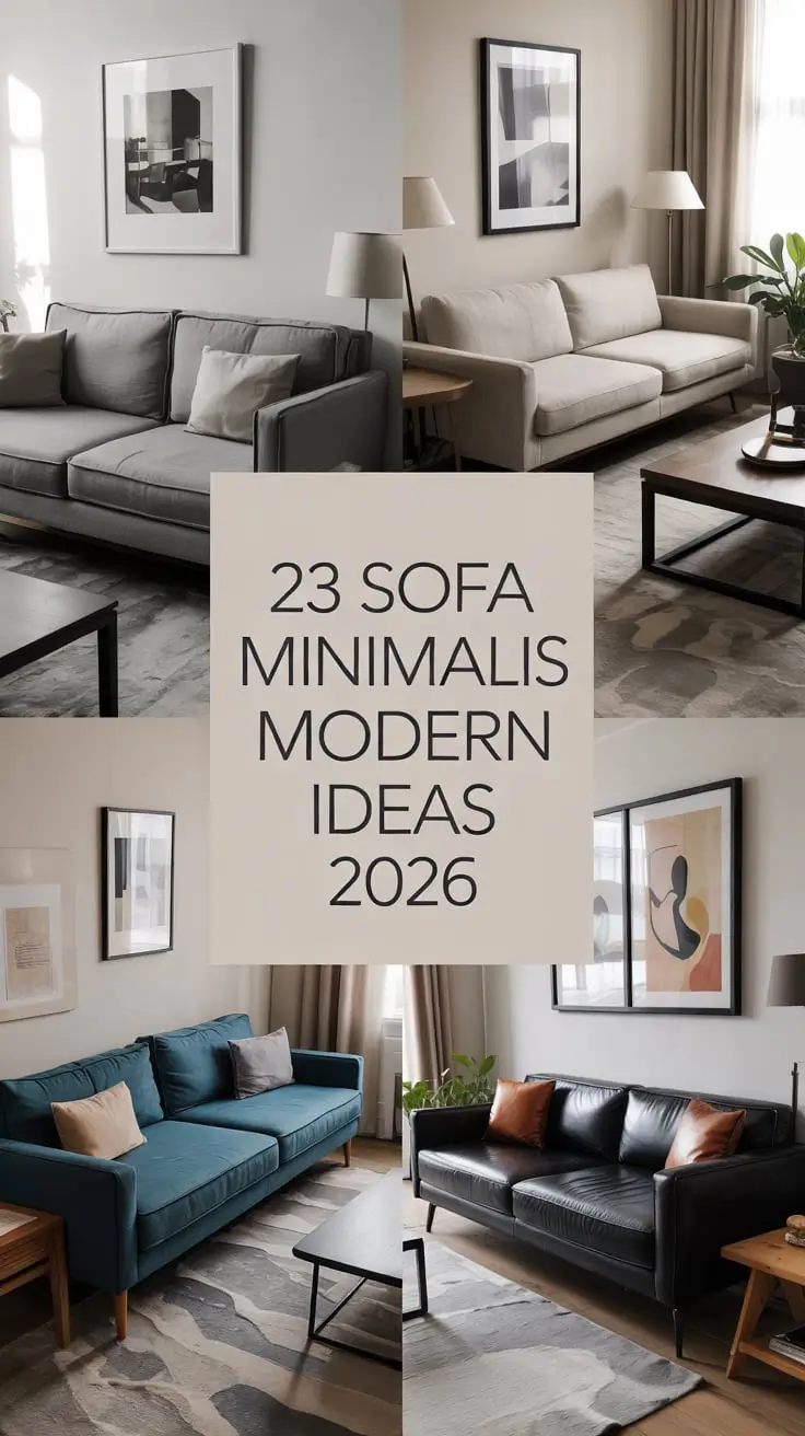 Sofa Minimalis Modern Ideas 2026: Trendy Living Room Design Inspiration for Modern Aesthetic Homes