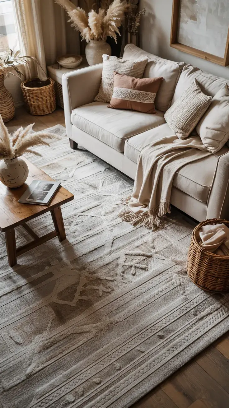 Living Room Carpet Ideas 2026: Modern Colors, Area Rugs, And Cozy Design Trends