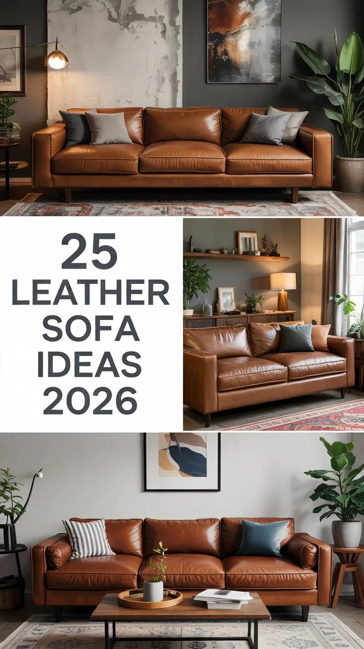 Leather Sofa Ideas 2026: Stylish Modern Living Room Inspirations