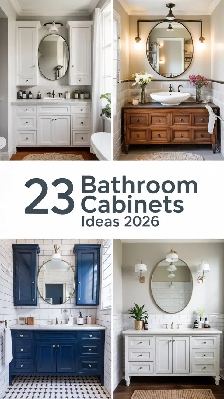 Bathroom Cabinets Ideas 2026: Smart Storage, Modern And Stylish Bathroom Designs