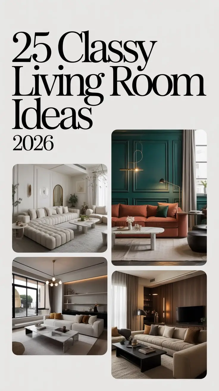 Classy Living Room Ideas 2026: Elegant, Cozy And Modern Interior Design