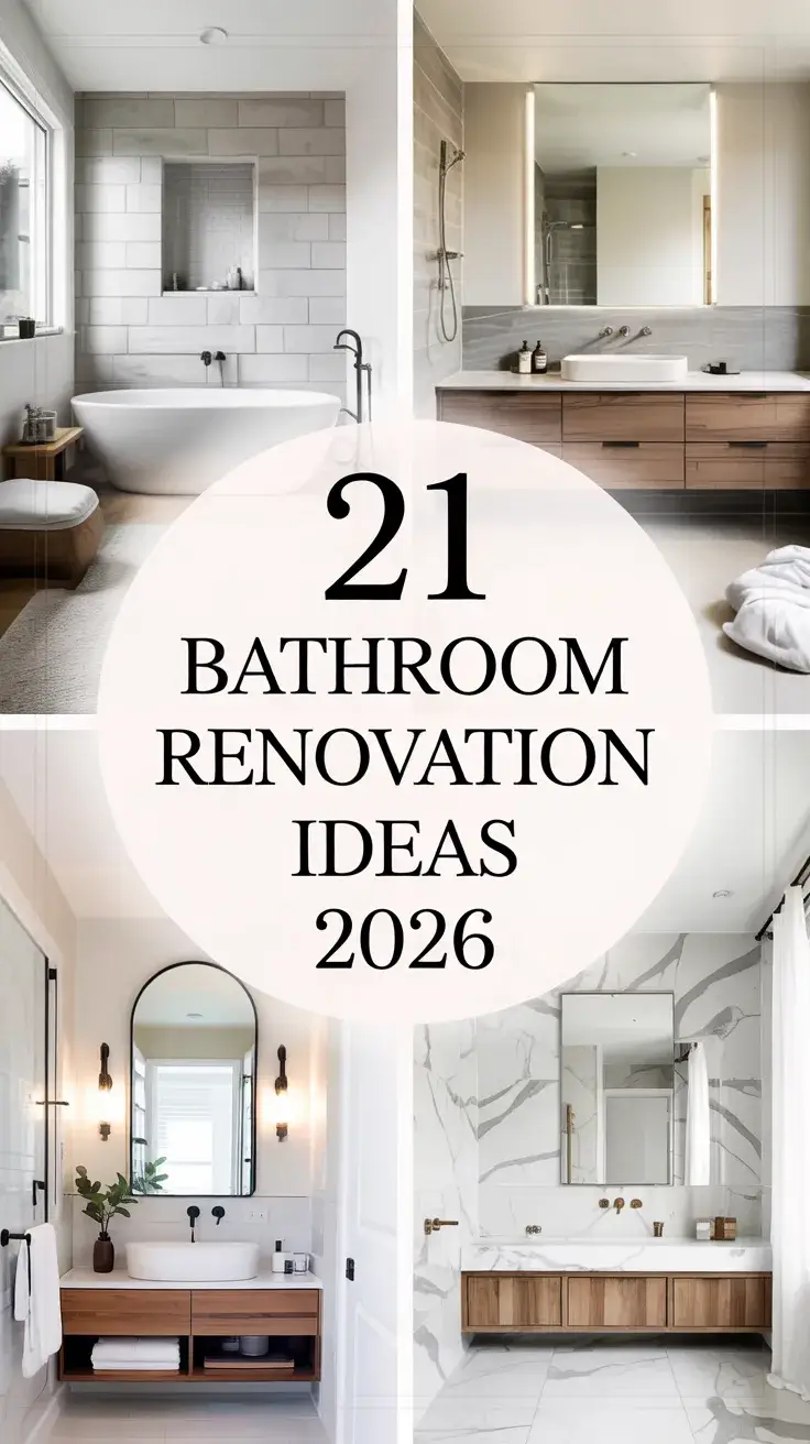 Bathroom Renovation Ideas 2026: Modern, Affordable And Stylish Bathroom Designs