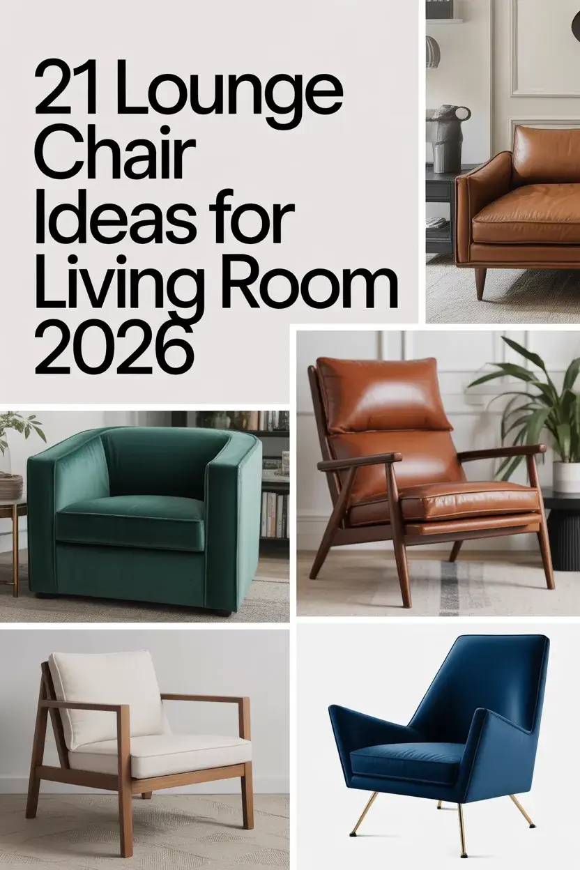 Lounge Chair Ideas For Living Room 2026: Modern Comfort, Style And Living Trends