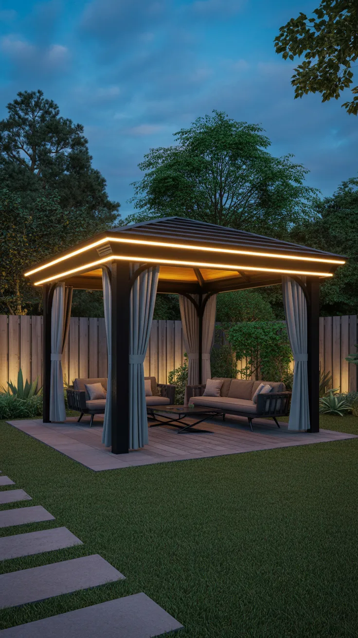 Gazebo Lighting Ideas 2026: Modern Outdoor Inspiration for Stunning Backyard Ambience