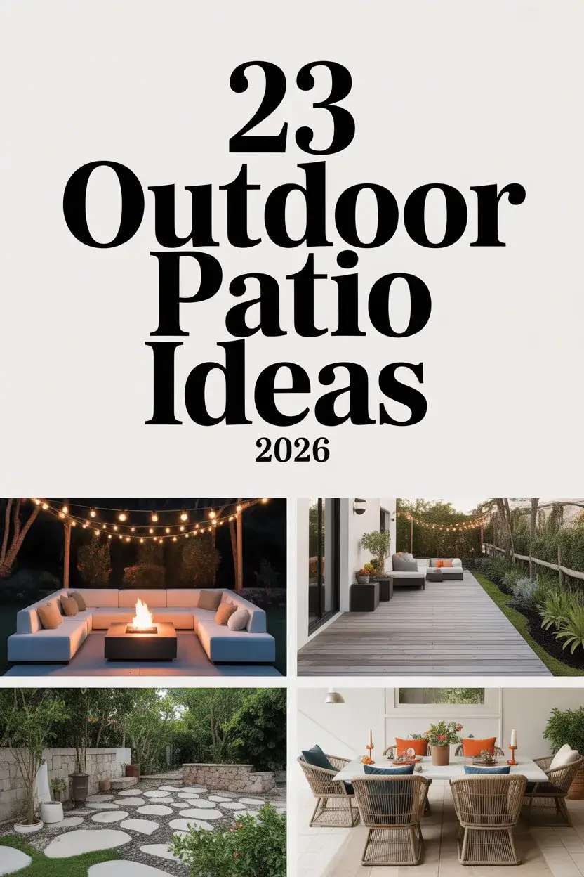 Outdoor Patio Ideas 2026: Modern Designs For Backyards, Small Spaces And Stylish Outdoor Living