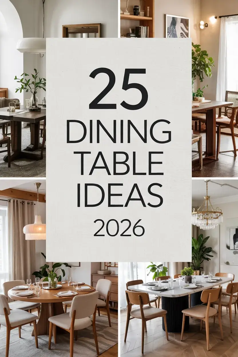 Dining Table Ideas 2026: Modern, Stylish, And Functional Dining Room Inspiration
