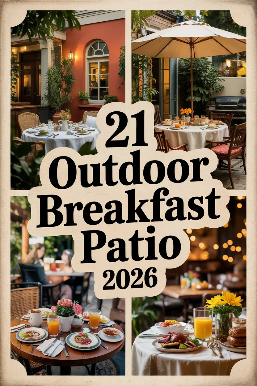 Outdoor Breakfast Patio 2026: Cozy Nook, Stylish Breakfast Bar And Inspiring Morning Patio Ideas