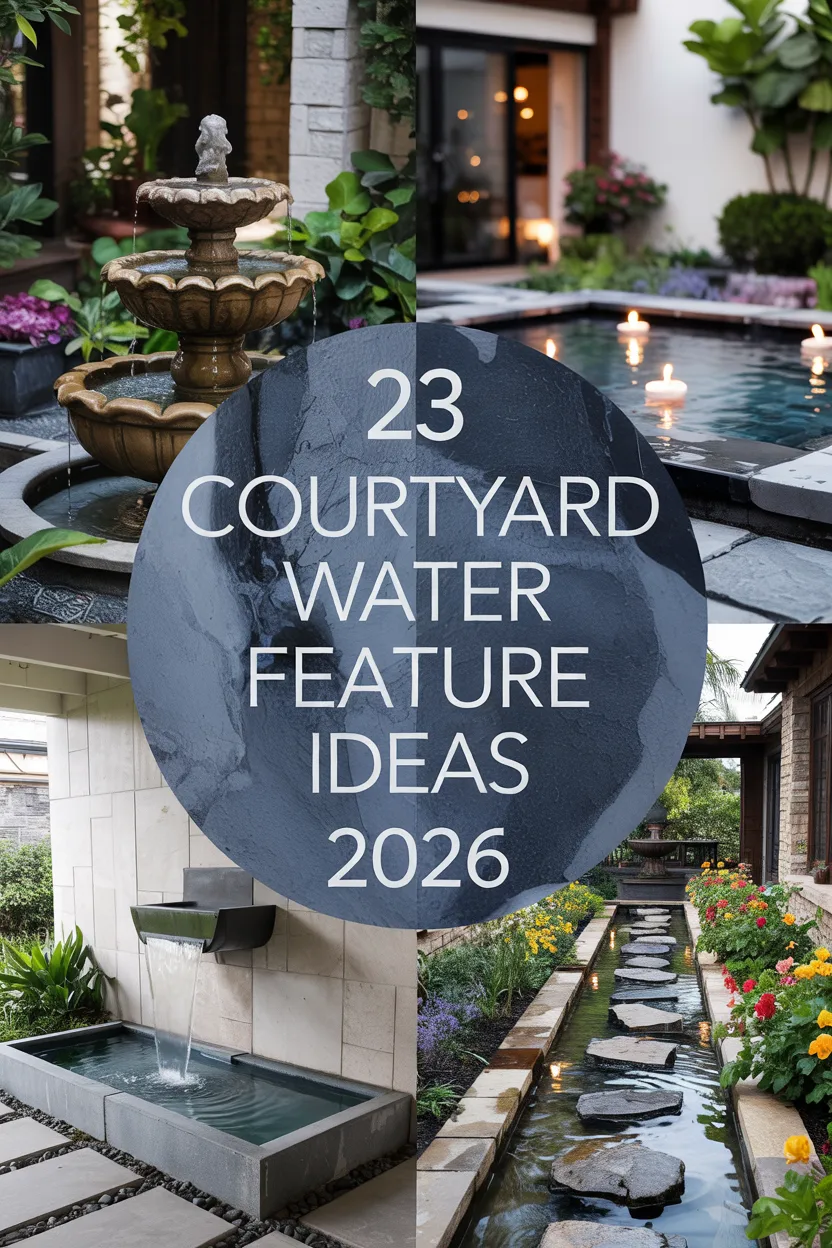 Courtyard Water Feature Ideas 2026: Modern, Mediterranean, And Zen Courtyard Design Inspiration